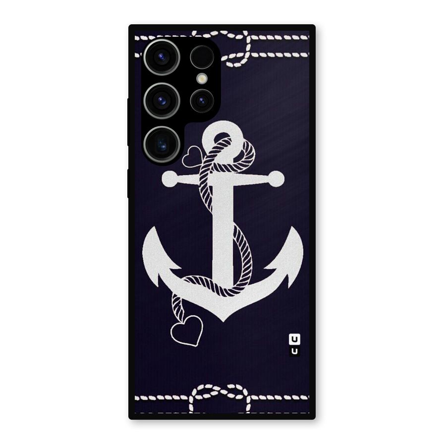 Sail Anchor Metal Back Case for Galaxy S23 Ultra
