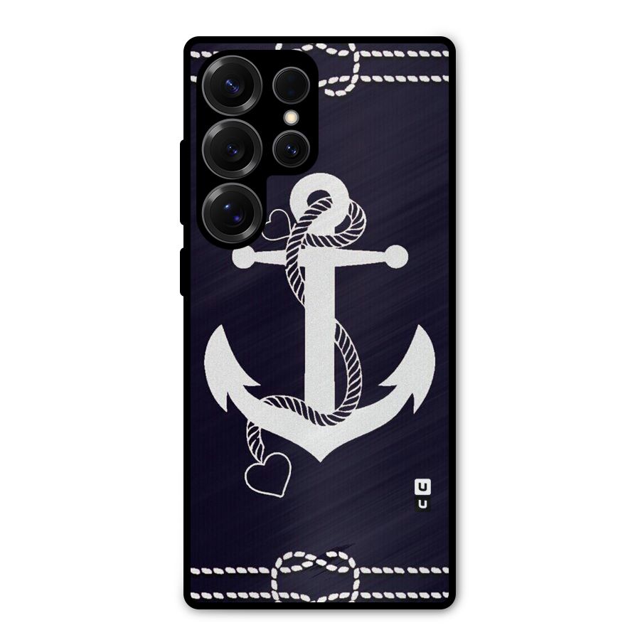 Sail Anchor Metal Back Case for Galaxy S25 Ultra