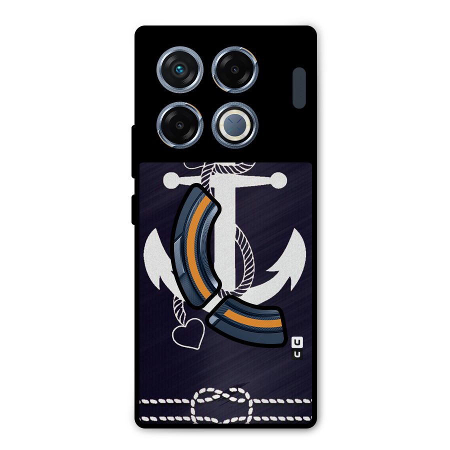 Sail Anchor Metal Back Case for Infinix GT 20 Pro