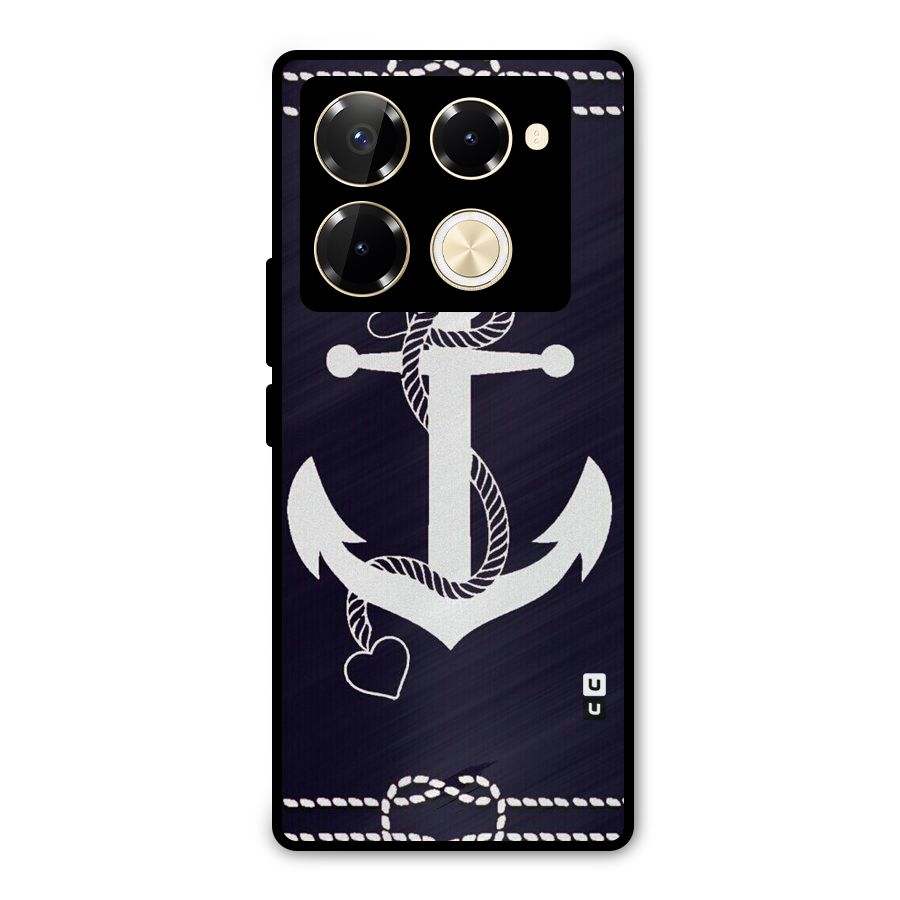 Sail Anchor Metal Back Case for Infinix Note 40 Pro Plus