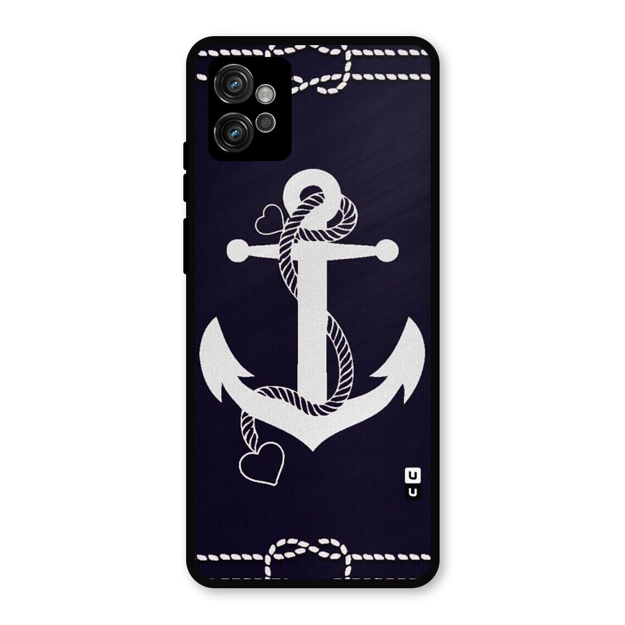 Sail Anchor Metal Back Case for Moto G32