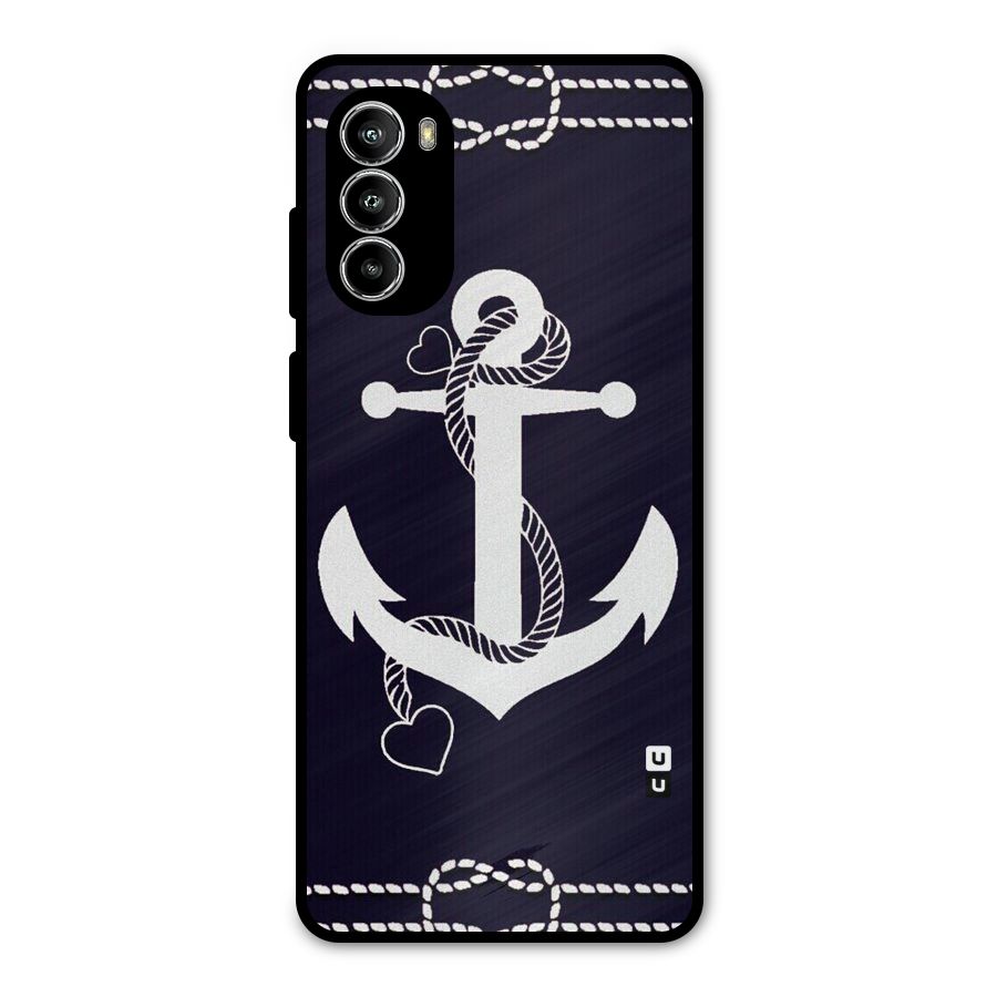 Sail Anchor Metal Back Case for Moto G52