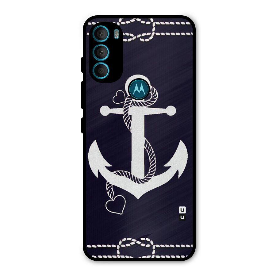 Sail Anchor Metal Back Case for Moto G71 5G