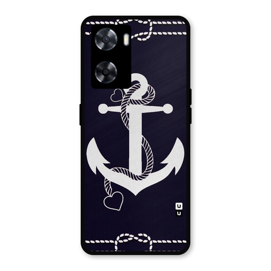 Sail Anchor Metal Back Case for Oppo A77