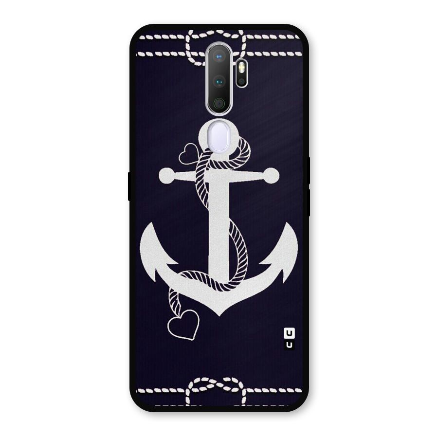 Sail Anchor Metal Back Case for Oppo A9 (2020)