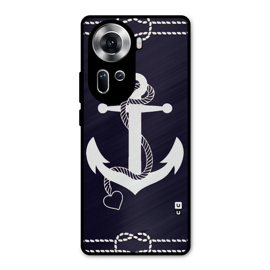 Sail Anchor Metal Back Case for Oppo Reno11 5G