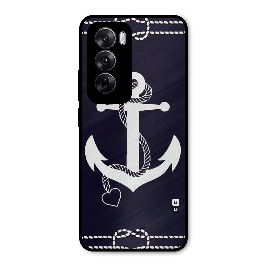 Sail Anchor Metal Back Case for Oppo Reno12