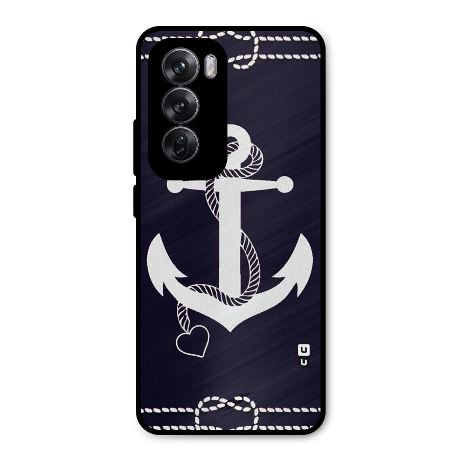 Sail Anchor Metal Back Case for Oppo Reno12 Pro
