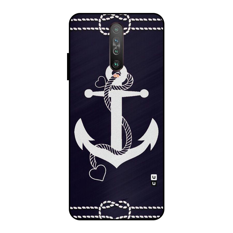 Sail Anchor Metal Back Case for Poco X2
