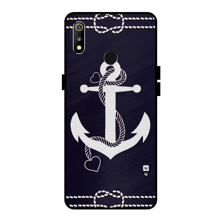 Sail Anchor Metal Back Case for Realme 3i