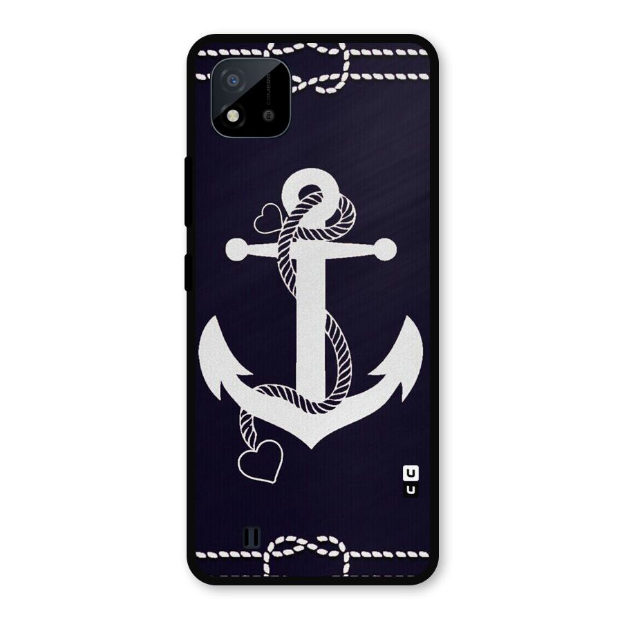 Sail Anchor Metal Back Case for Realme C11 2021