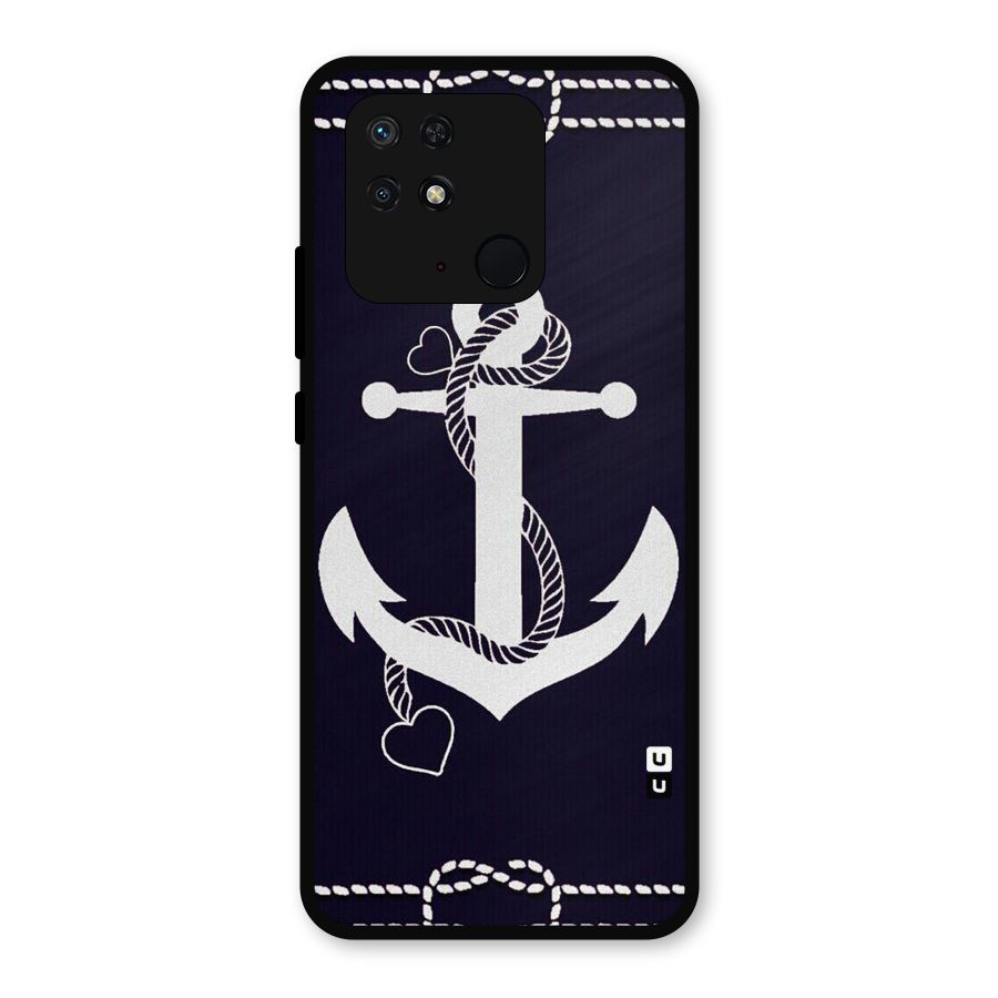 Sail Anchor Metal Back Case for Redmi 10 Power