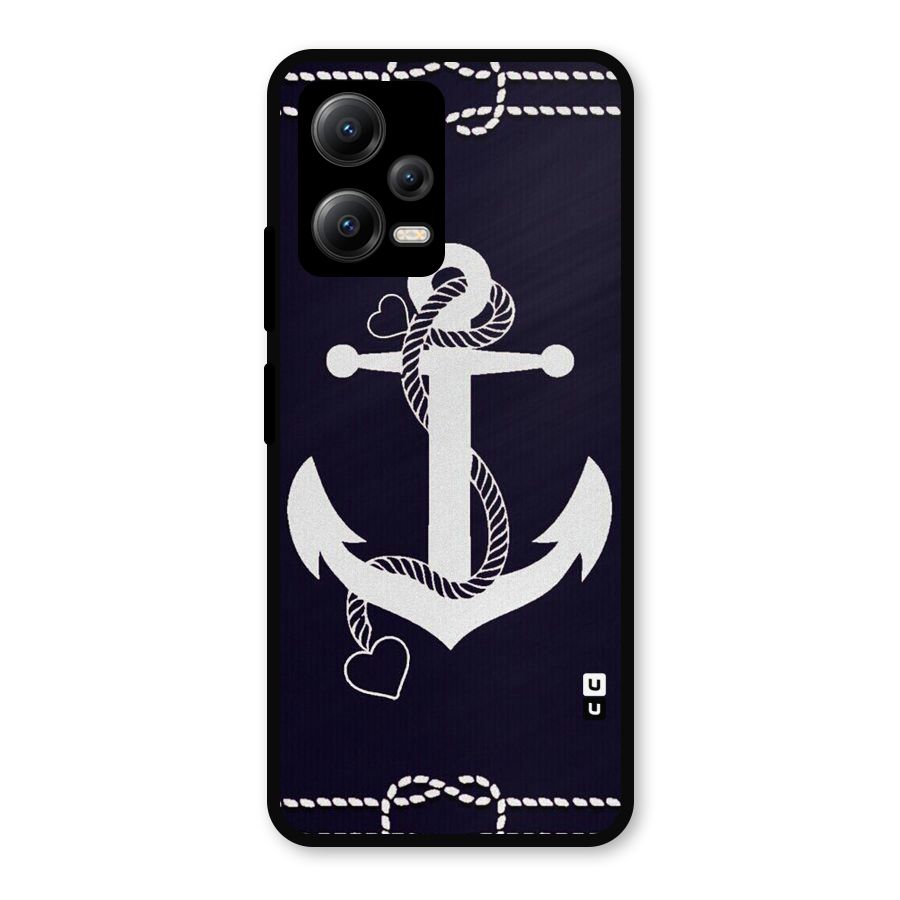 Sail Anchor Metal Back Case for Redmi Note 12 5G