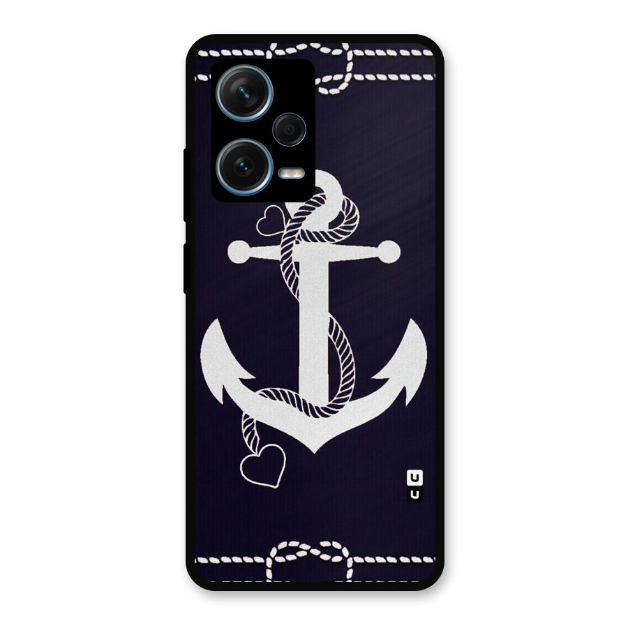Sail Anchor Metal Back Case for Redmi Note 12 Pro Plus 5G
