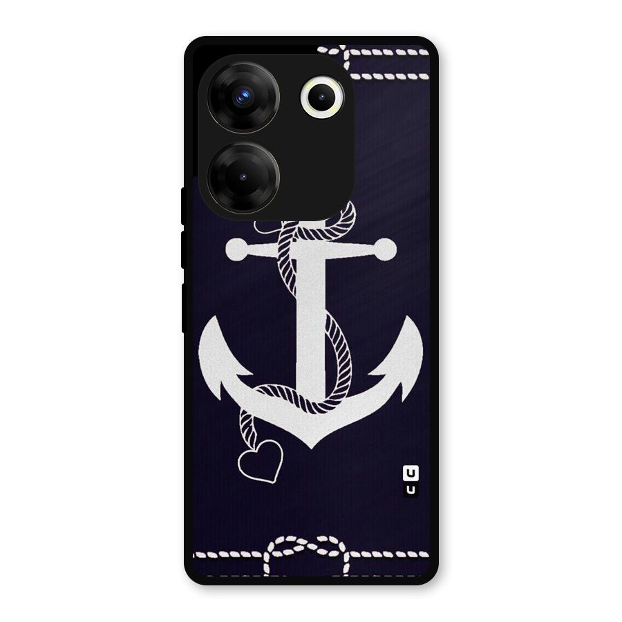 Sail Anchor Metal Back Case for Tecno Camon 20 Pro