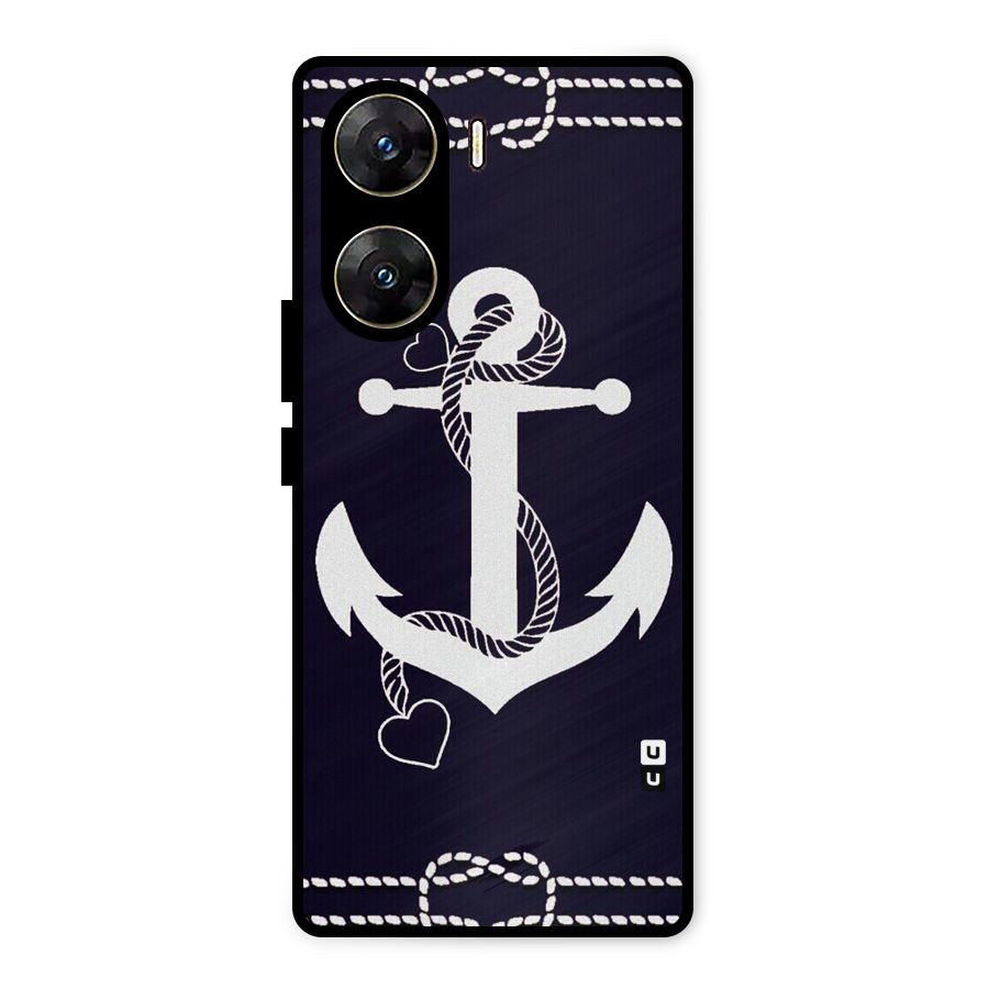 Sail Anchor Metal Back Case for Vivo V29e