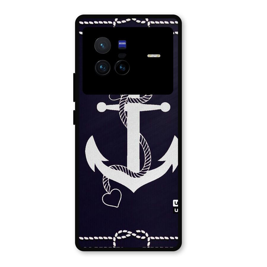 Sail Anchor Metal Back Case for Vivo X80
