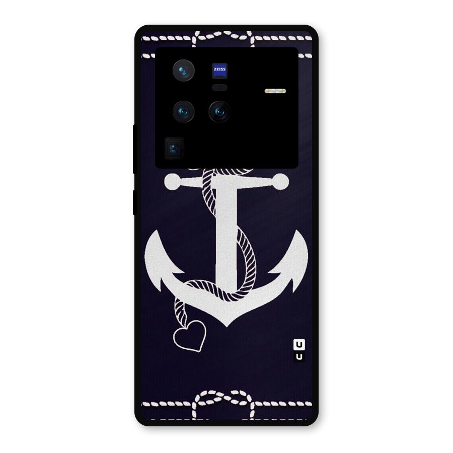Sail Anchor Metal Back Case for Vivo X80 Pro