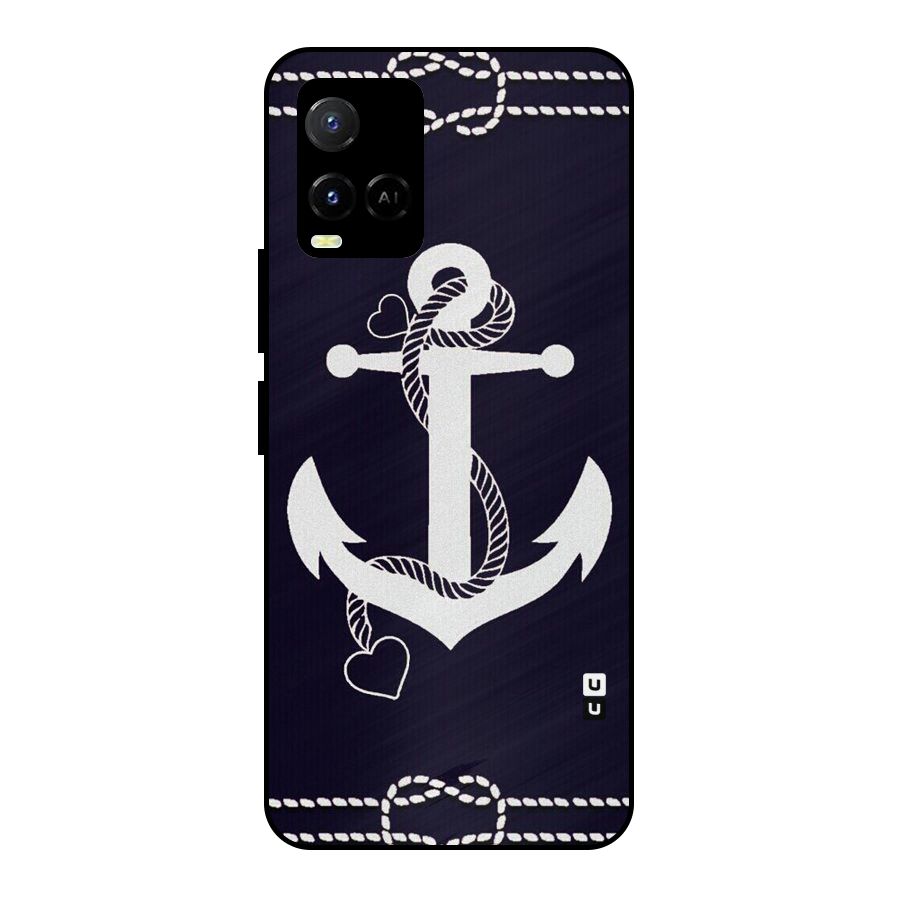 Sail Anchor Metal Back Case for Vivo Y21