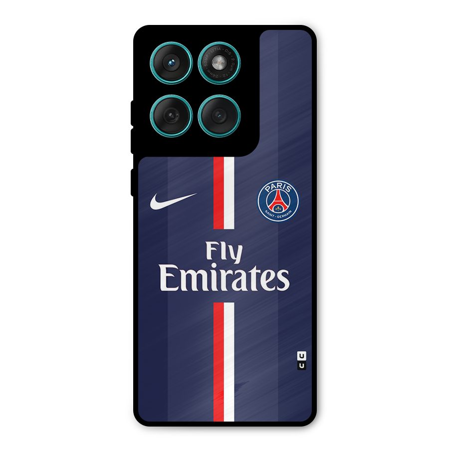 Saint Paris Jersey Metal Back Case for Motorola Edge 60 Fusion