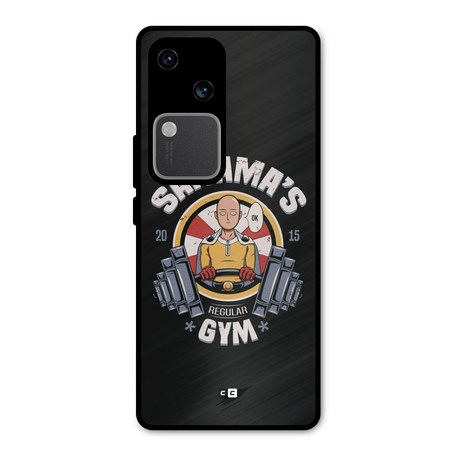 Saitama Gym Metal Back Case for Vivo V30 Pro