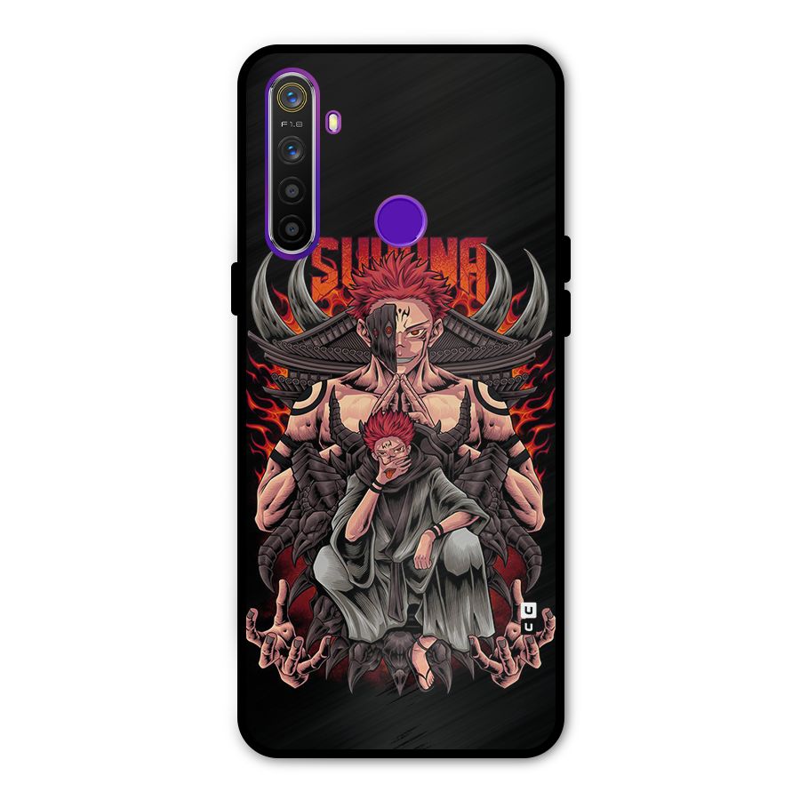 Sakuna King Glass Back Case for Realme 5s