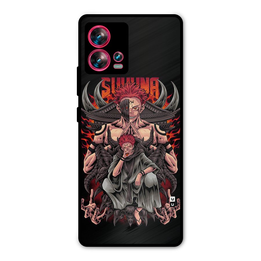 Sakuna King Metal Back Case for Motorola Edge 30 Fusion
