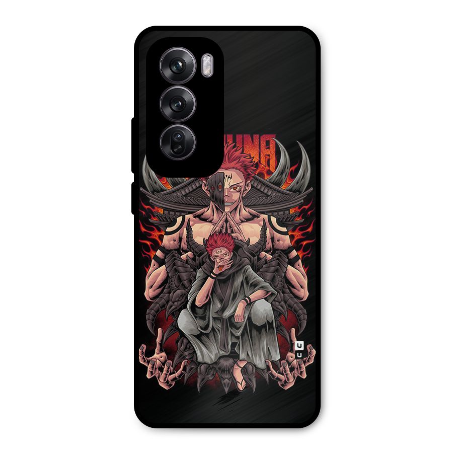 Sakuna King Metal Back Case for Oppo Reno12 Pro