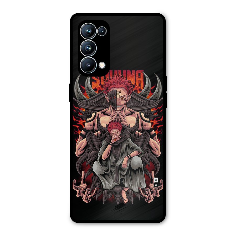 Sakuna King Metal Back Case for Oppo Reno5 Pro 5G