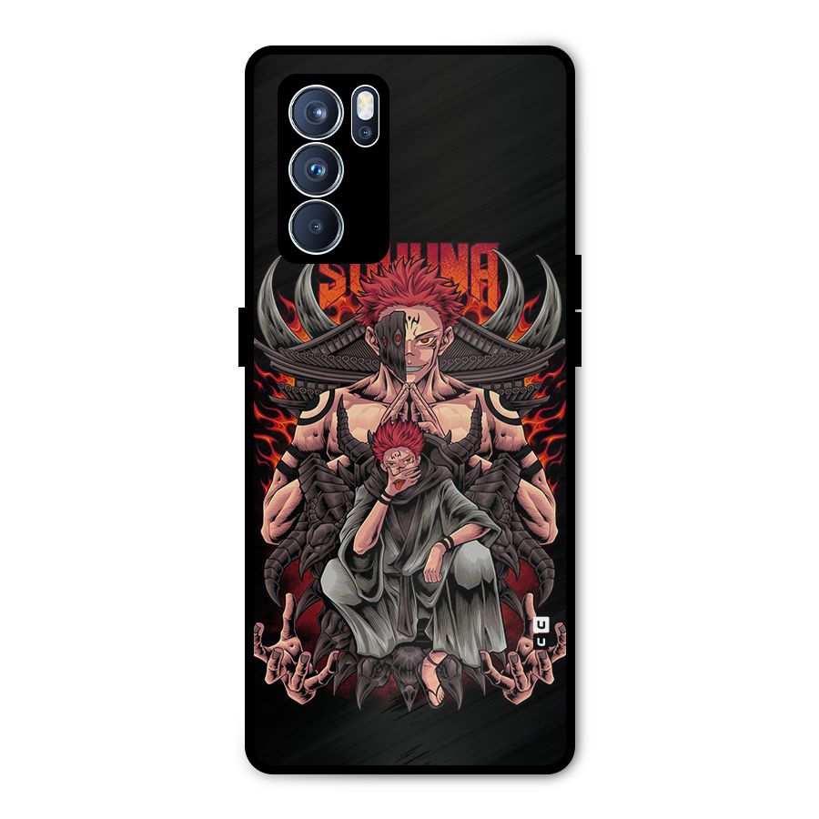 Sakuna King Metal Back Case for Oppo Reno6 Pro 5G