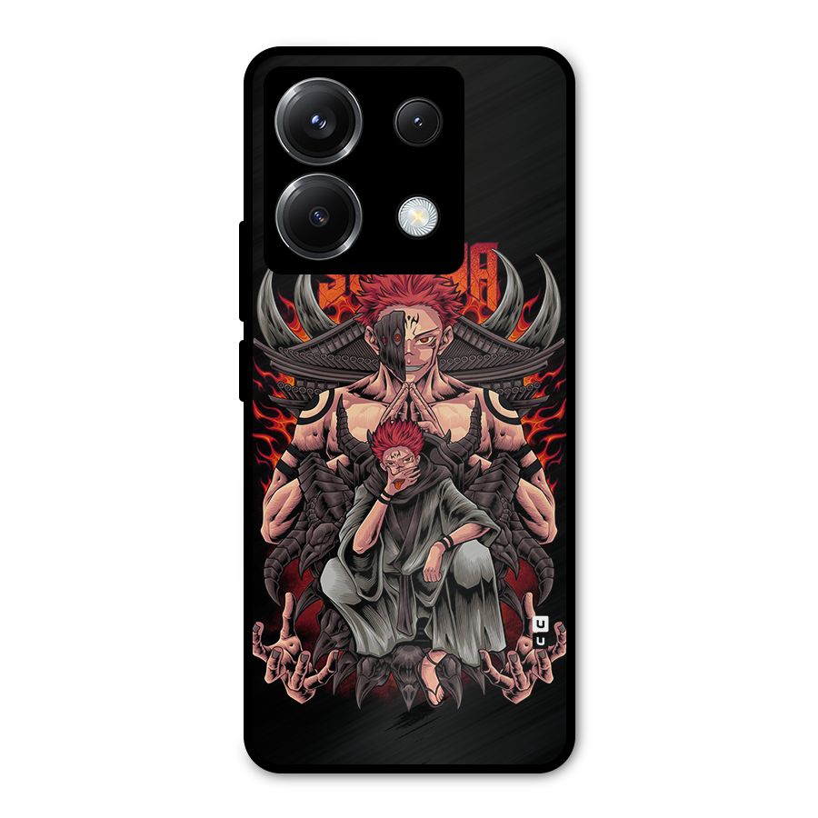 Sakuna King Metal Back Case for Poco X6