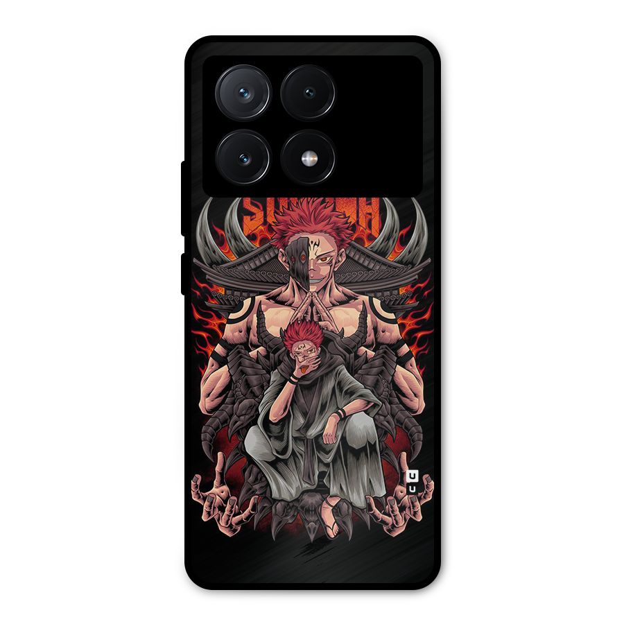 Sakuna King Metal Back Case for Poco X6 Pro