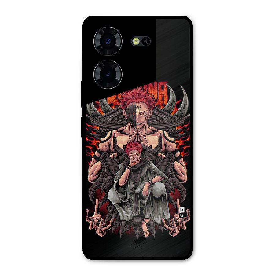 Sakuna King Metal Back Case for Tecno Pova 5 Pro 5G
