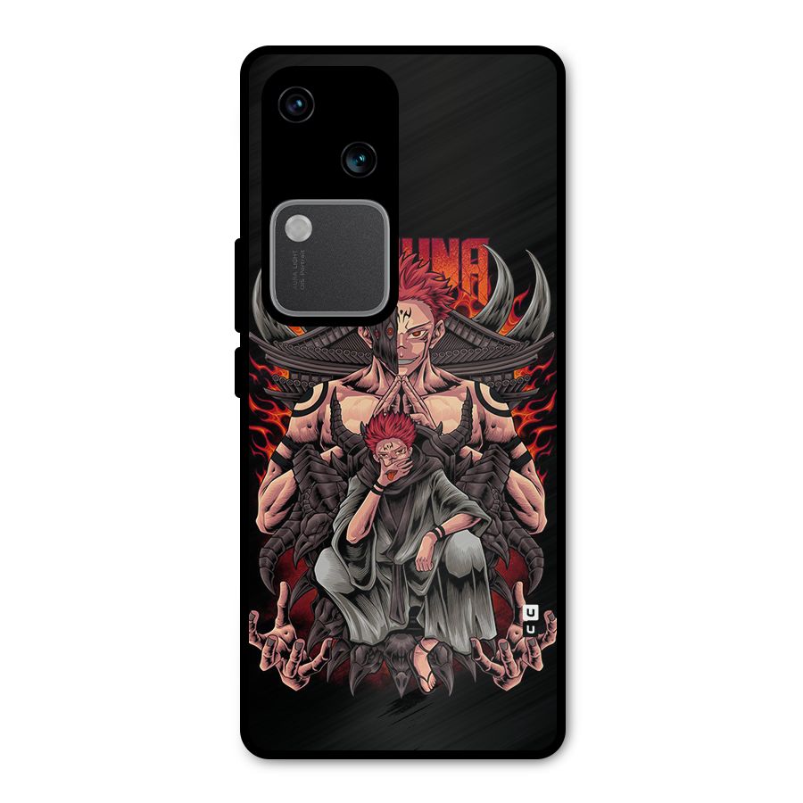 Sakuna King Metal Back Case for Vivo V30