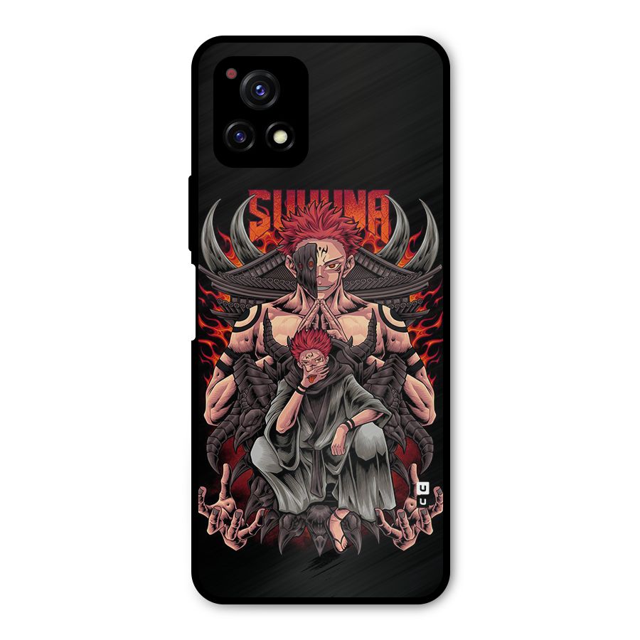 Sakuna King Metal Back Case for Vivo Y72 5G