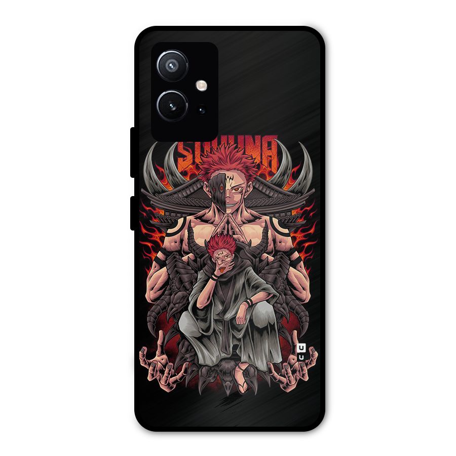 Sakuna King Metal Back Case for Vivo Y75 5G