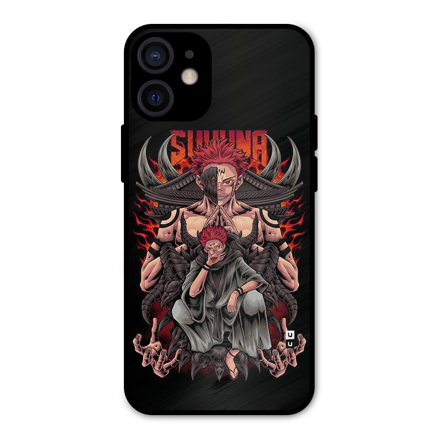 Sakuna King Metal Back Case for iPhone 12 Mini
