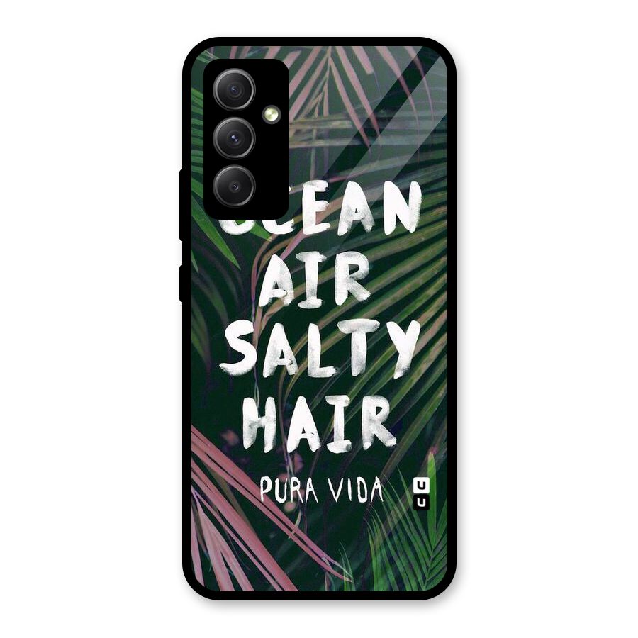 Salty Hair Glass Back Case for Galaxy A34