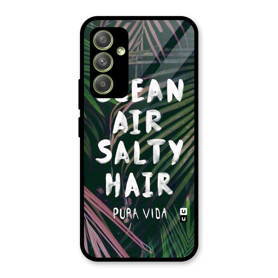 Salty Hair Glass Back Case for Galaxy A54