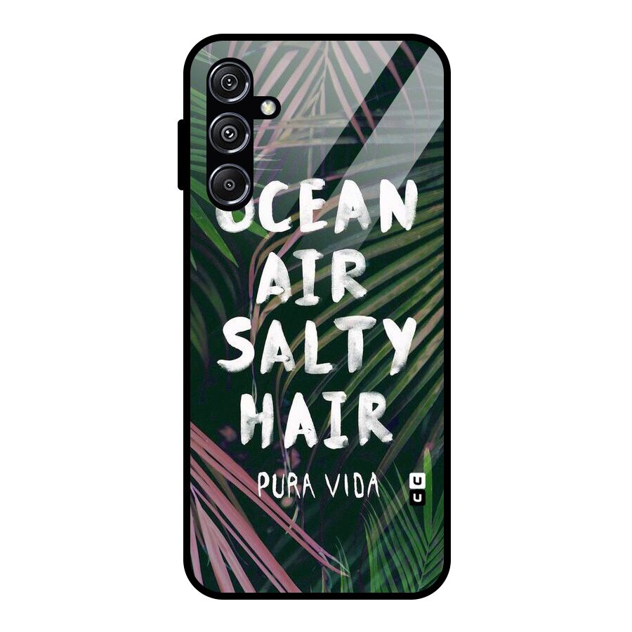 Salty Hair Glass Back Case for Galaxy M34 5G