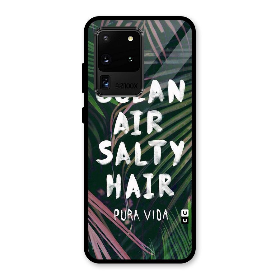 Salty Hair Glass Back Case for Galaxy S20 Ultra