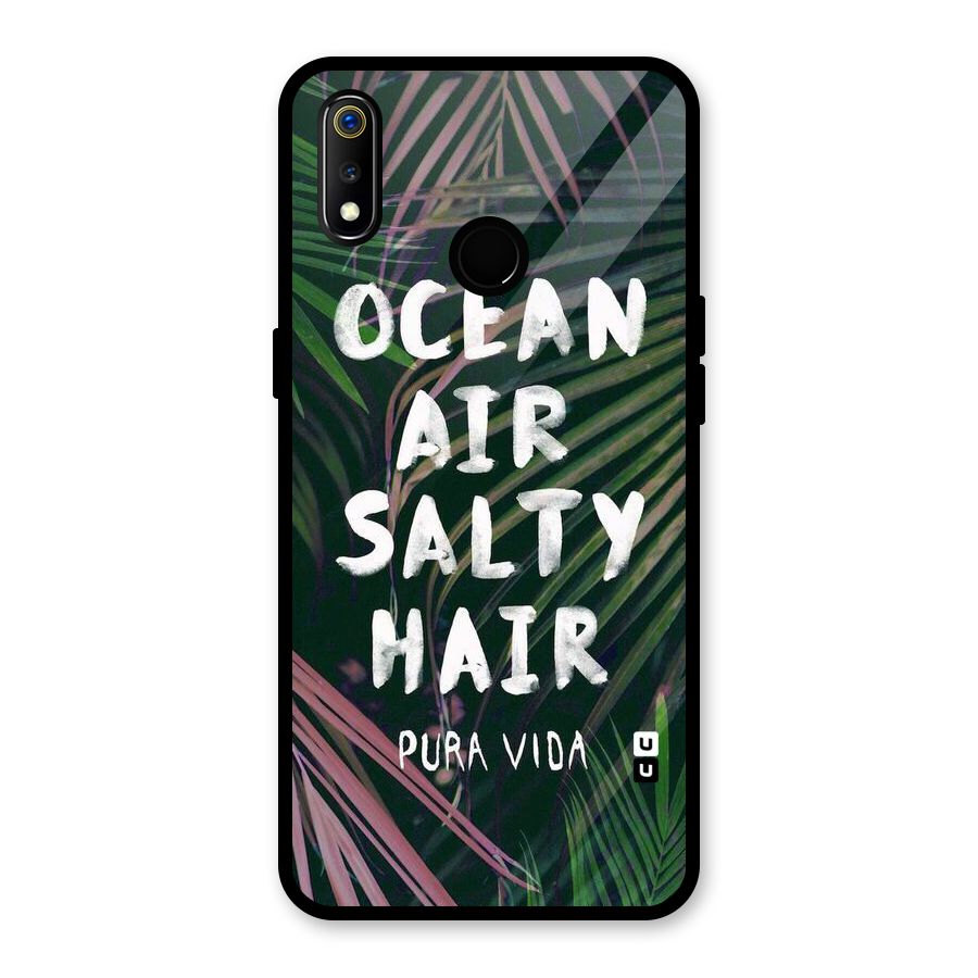 Salty Hair Glass Back Case for Realme 3i
