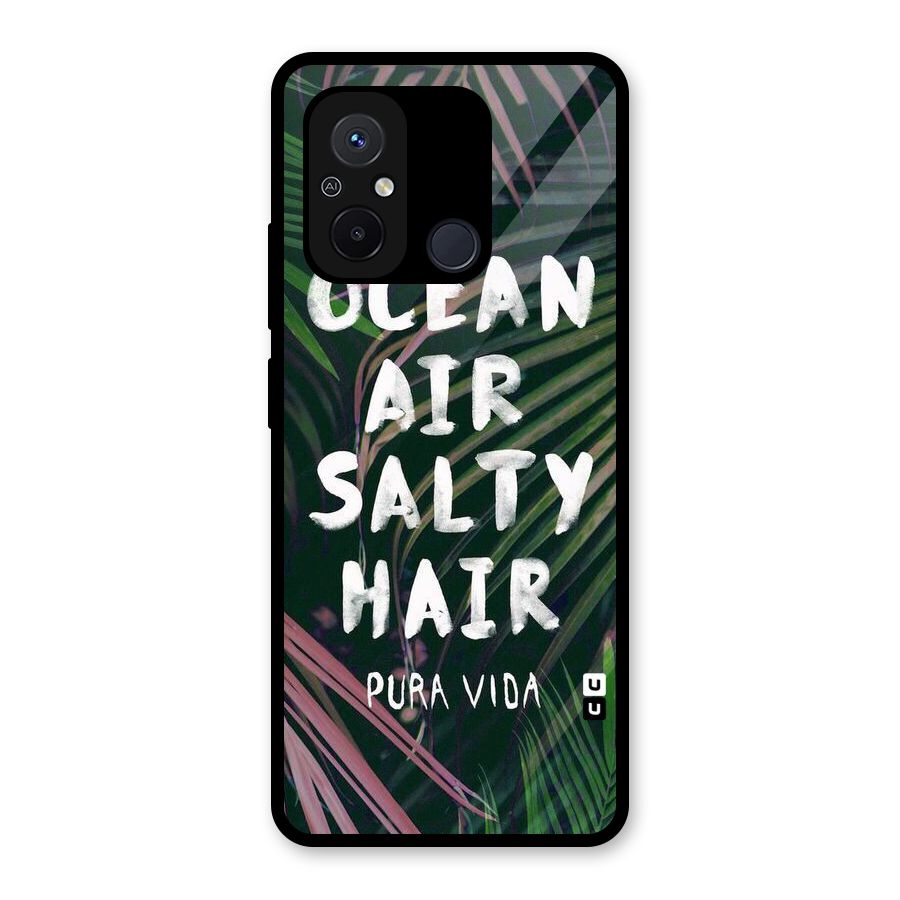 Salty Hair Glass Back Case for Redmi 12C