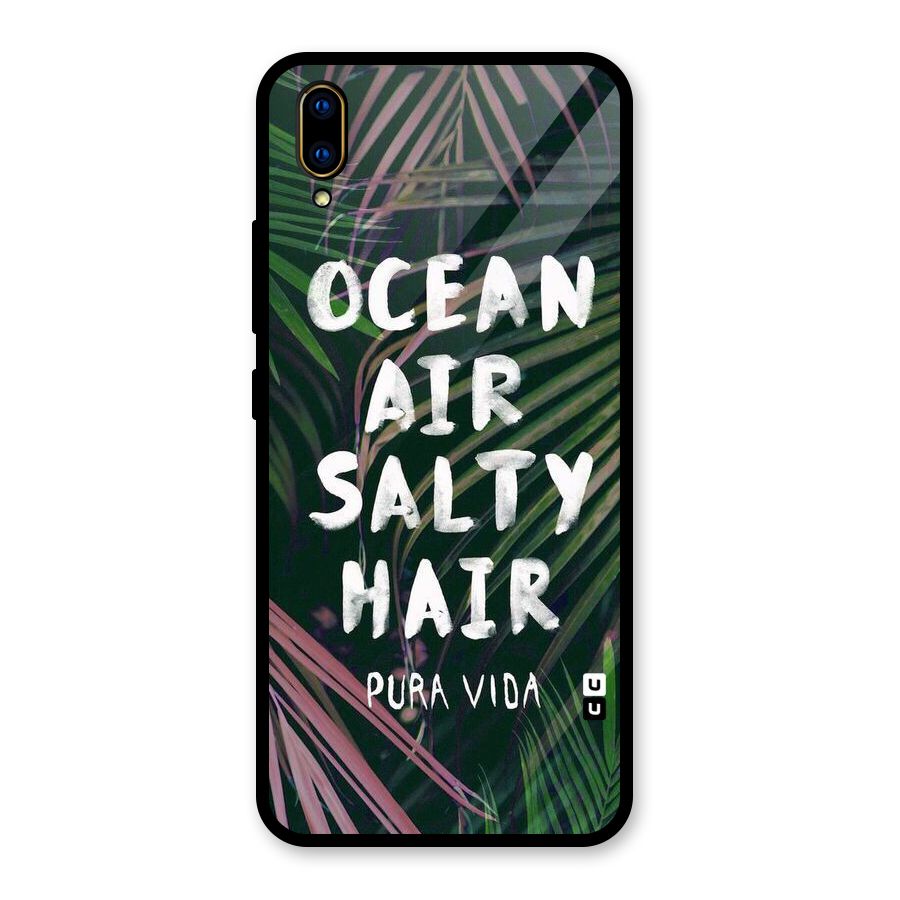 Salty Hair Glass Back Case for Vivo V11 Pro