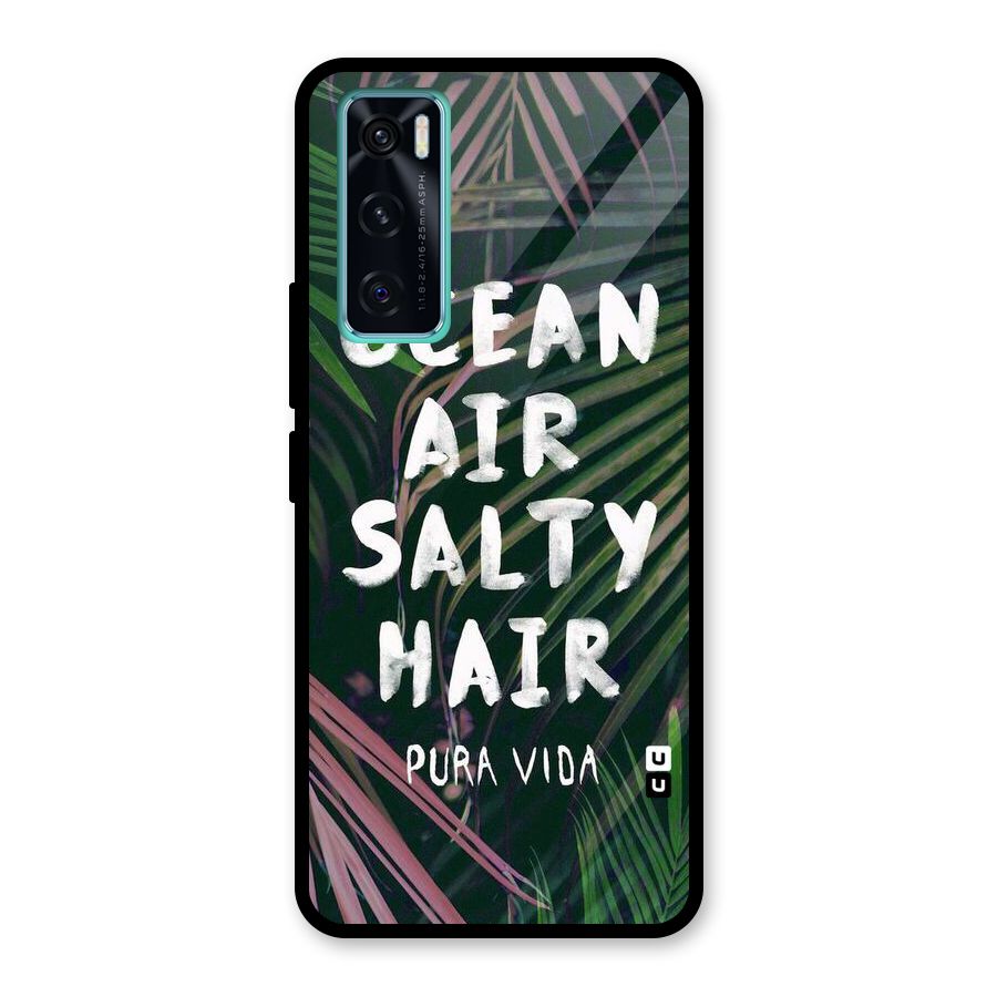 Salty Hair Glass Back Case for Vivo V20 SE