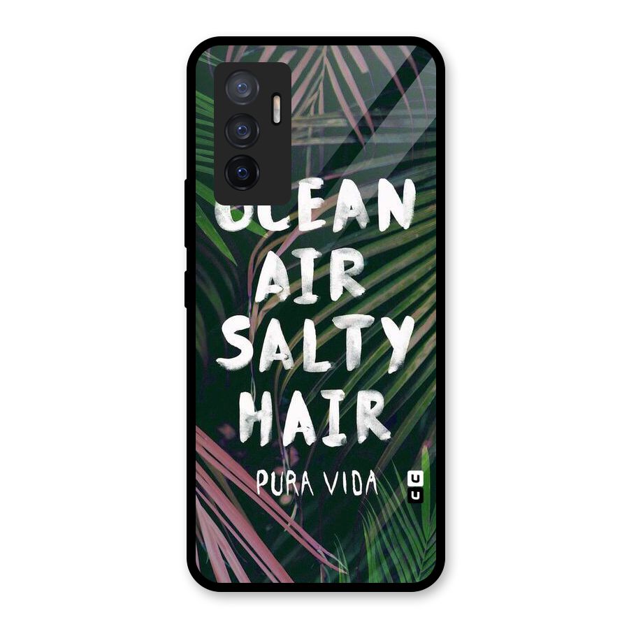 Salty Hair Glass Back Case for Vivo V23e