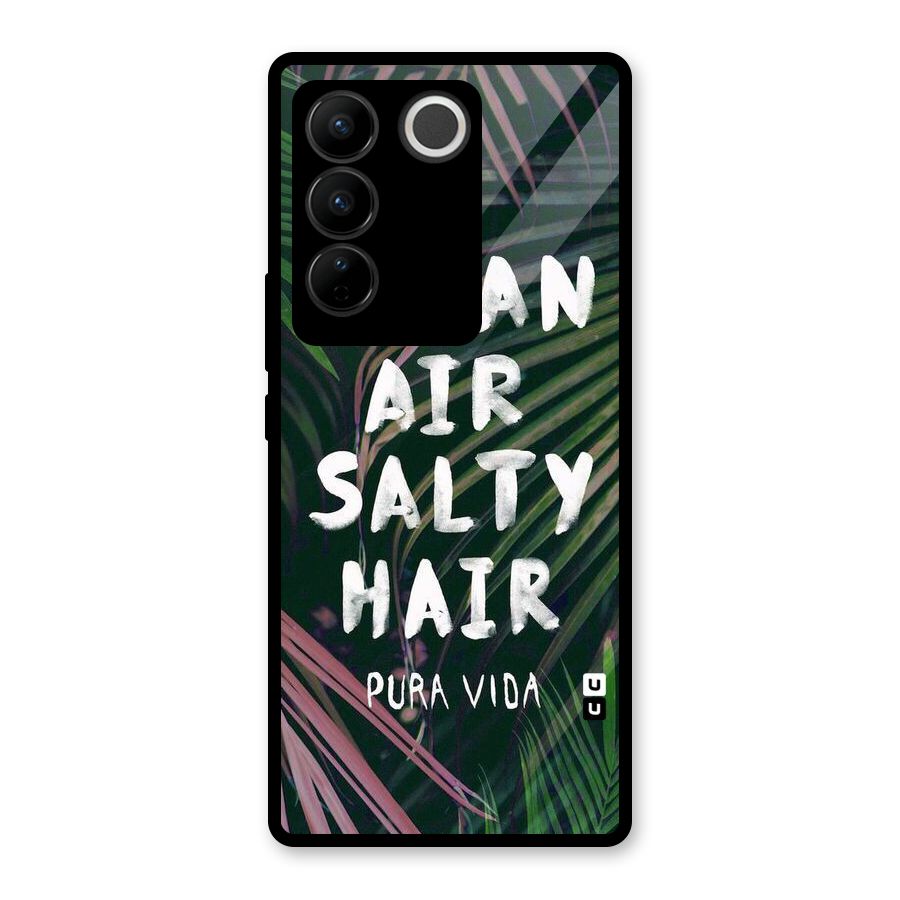 Salty Hair Glass Back Case for Vivo V27