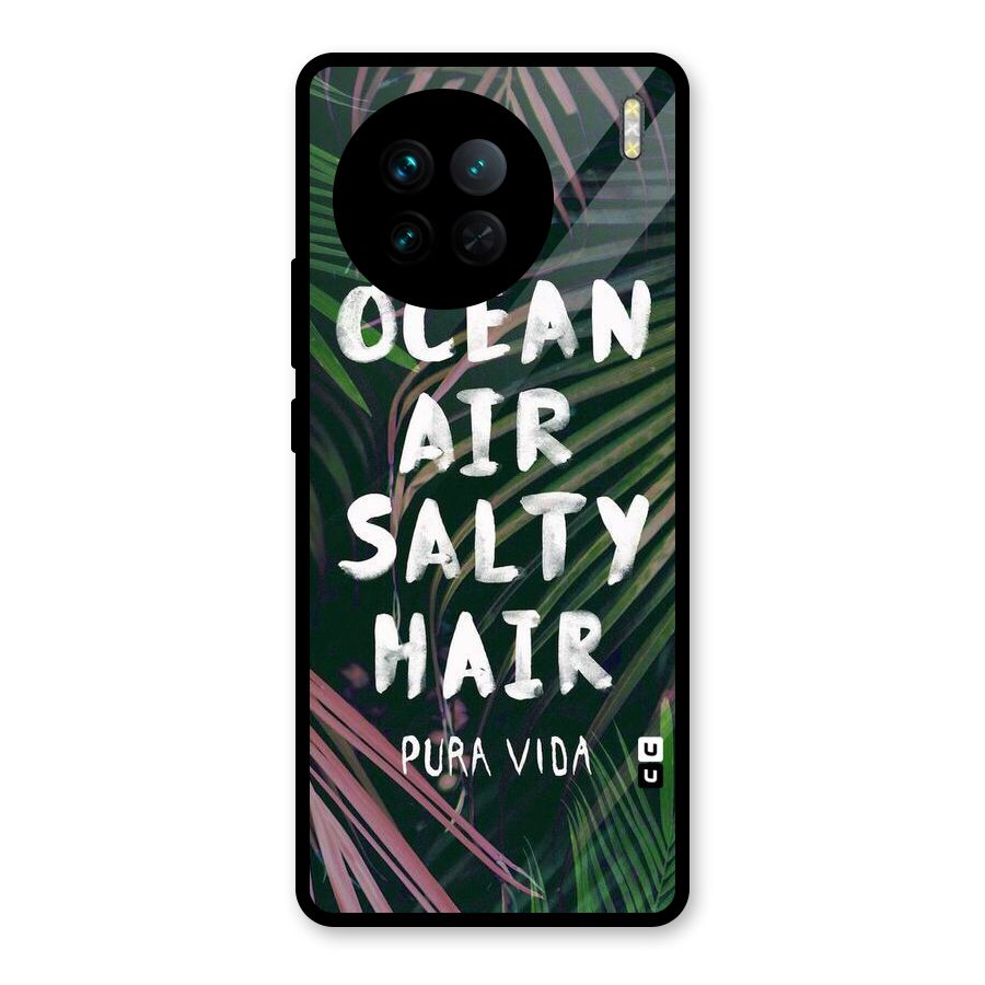 Salty Hair Glass Back Case for Vivo X90