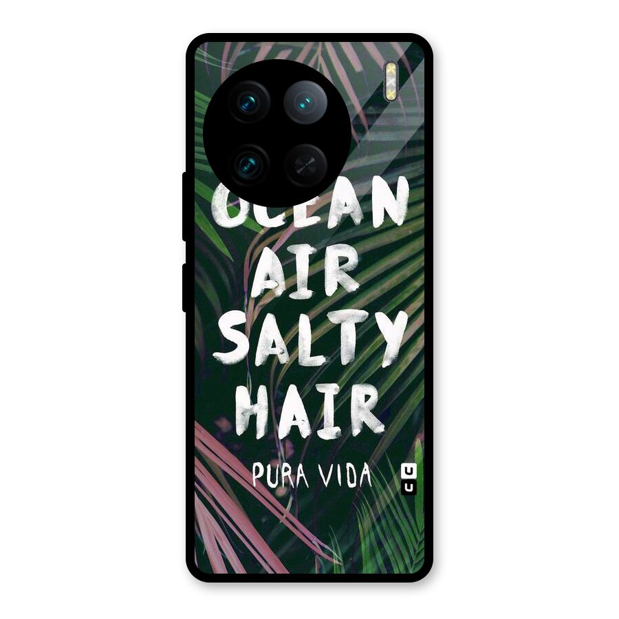 Salty Hair Glass Back Case for Vivo X90 Pro