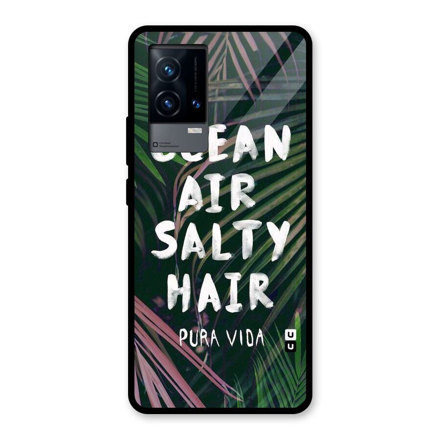 Salty Hair Glass Back Case for iQOO 9 5G